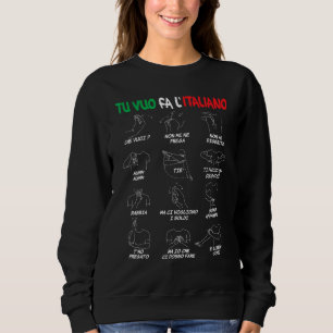 Sweatshirt Gestures italiennes Traducteur gestes main