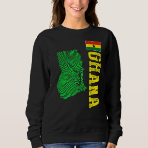 Sweatshirt Ghana Carte Ghana Indicateur Ghana