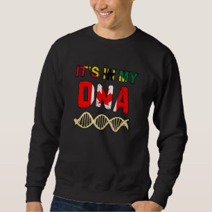 Sweatshirt Ghana Ghanéen Canada Drapeau canadien Main mélangé