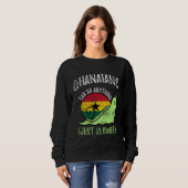 Sweatshirt Ghanaians Can Do Anything Just Slower  Ghana Vinta (Devant entier)