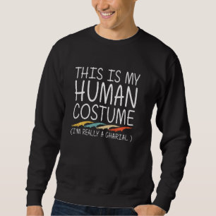 Sweatshirt Gharial Halloween Costume humain Gavial Animal Fac