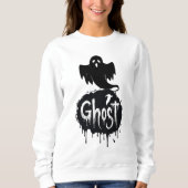 Sweatshirt Ghost – Dark Horror Dripping Text Art (Devant)