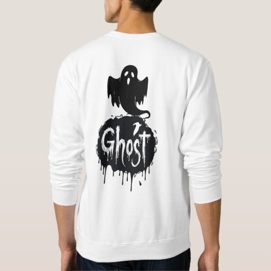 Sweatshirt Ghost – Dark Horror Dripping Text Art (Dos)