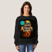 Sweatshirt Ghost Pixel Rétro (Devant entier)