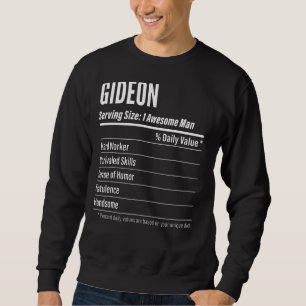Sweatshirt Gideon Taille du service Nutrition Étiquette Calor