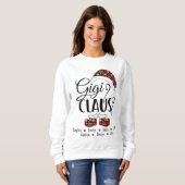 Sweatshirt Gigi Claus Cadeau Pour Noël (Devant entier)