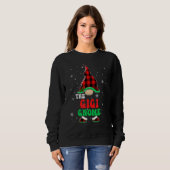 Sweatshirt Gigi Gnome Buffalo Plaid Matching Family Christmas (Devant entier)