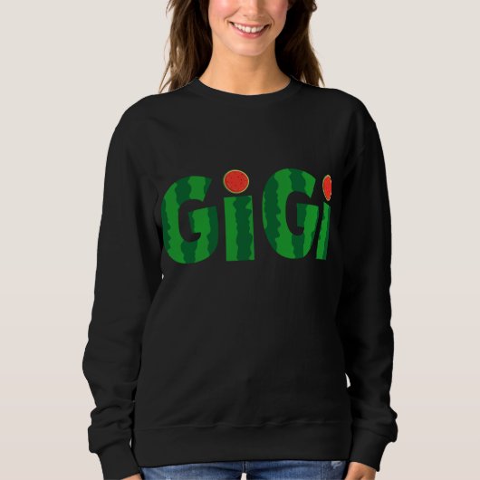 Sweatshirt Gigi Watermelon Tropical Summer Fruit Melon (Devant)