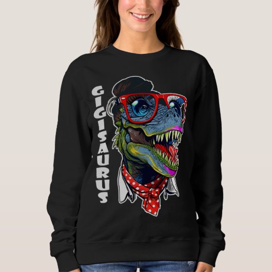 Sweatshirt Gigiasaurus Rex Dinosaur Gigi Saurus Family Matchi (Devant)
