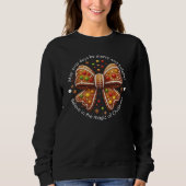 Sweatshirt Gingerbread Coquette Christmas Bow : Joyeux et lum (Devant)