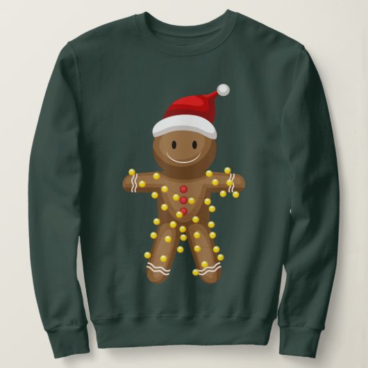 Sweatshirt Gingerbread Man Oh Snap Christmas Cookie Costume (Design devant)