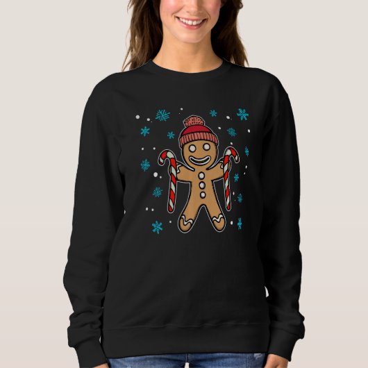 Sweatshirt Gingerbread Merry Christmas Xmas Party (Devant)