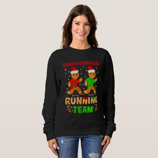 Sweatshirt Gingerbread Running Team (Devant entier)