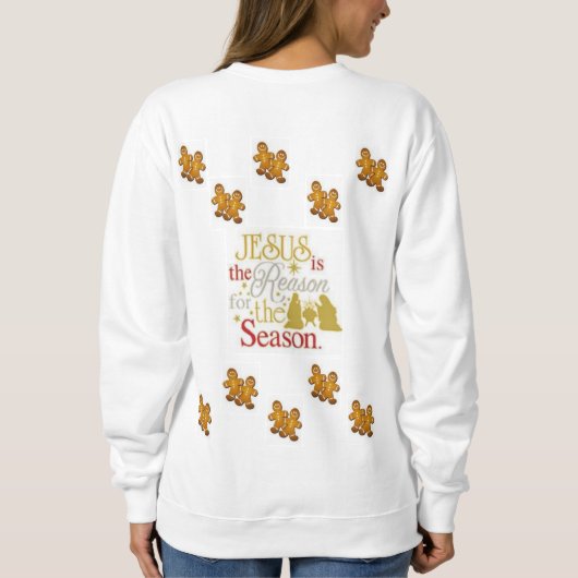 Sweatshirt Gingerbrood Man (Achterkant)