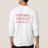 Sweatshirt gingham check 48 circular RED (Dos)