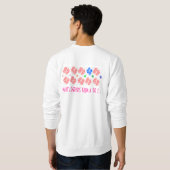 Sweatshirt gingham check 48 circular RED (Dos entier)