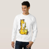 Sweatshirt Girafe at Music with Saxophone.PNG (Devant entier)