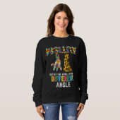 Sweatshirt Girafe Autism Seeing World Different Angle Aware (Devant entier)