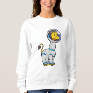 Sweatshirt Girafe en astronaute dans une sphère de verre