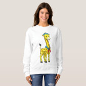 Sweatshirt Girafe en voile avec casquette de voile (Devant entier)