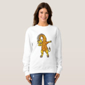 Sweatshirt Giraffe à Hip hop Dance Dab (Devant entier)