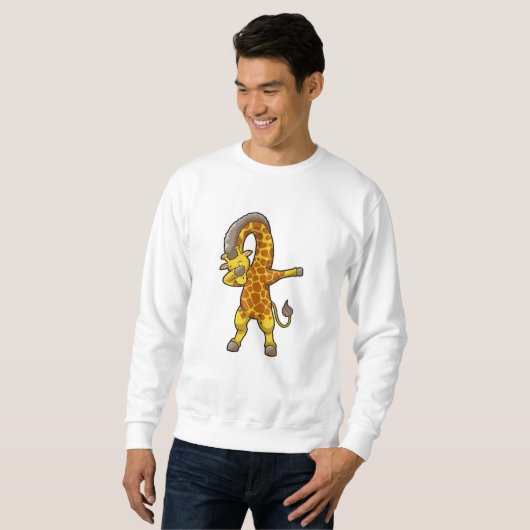Sweatshirt Giraffe à Hip hop Dance Dab (Devant entier)