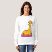 Sweatshirt Giraffe à la noix de coco (Devant entier)