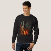 Sweatshirt Giraffe Artwork Architecture - Animal Art (Devant entier)