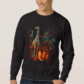Sweatshirt Giraffe Artwork Architecture - Animal Art (Devant)