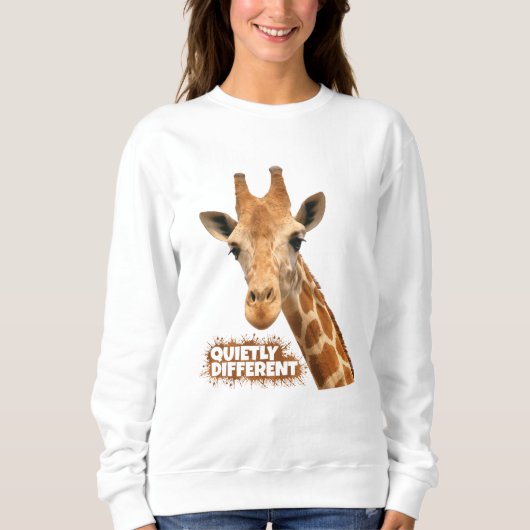 Sweatshirt Giraffe Au Calme Différent - Giraffe Art (Devant)