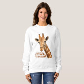 Sweatshirt Giraffe Au Calme Différent - Giraffe Art (Devant entier)