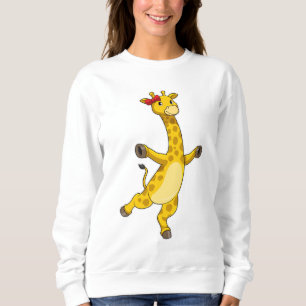 Sweatshirt Giraffe au ruban