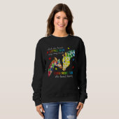 Sweatshirt Giraffe Autism Awareness Month She Loved A Little  (Devant entier)