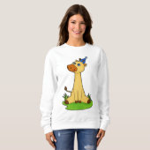 Sweatshirt Giraffe avec casquette de fête (Devant entier)