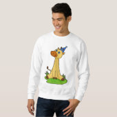 Sweatshirt Giraffe avec casquette de fête (Devant entier)