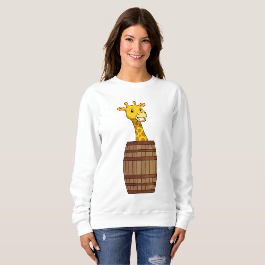 Sweatshirt Giraffe avec tonneau (Devant entier)