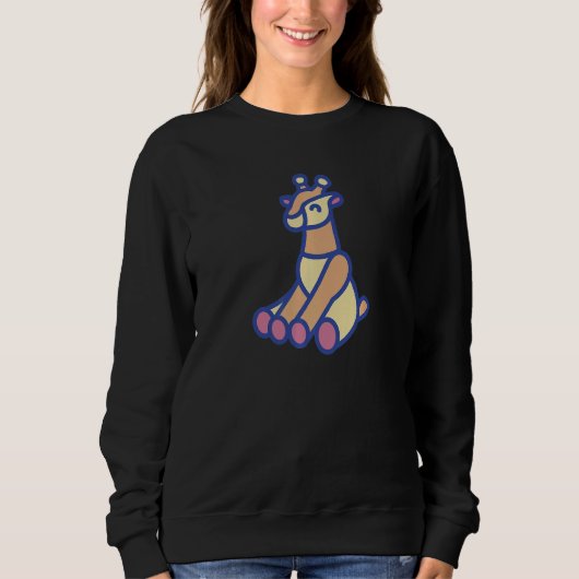 Sweatshirt Giraffe Baby Animal  Giraffe (Devant)