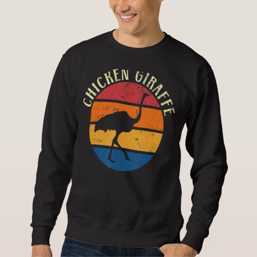 Sweatshirt Giraffe de poulet Ostrich animal Oiseau sans vol (Devant)