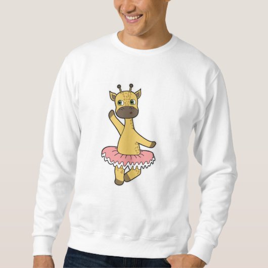 Sweatshirt Giraffe en Ballerina au Ballet avec jupe (Devant)