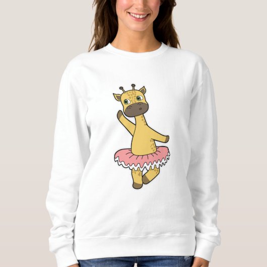 Sweatshirt Giraffe en Ballerina au Ballet avec jupe (Devant)