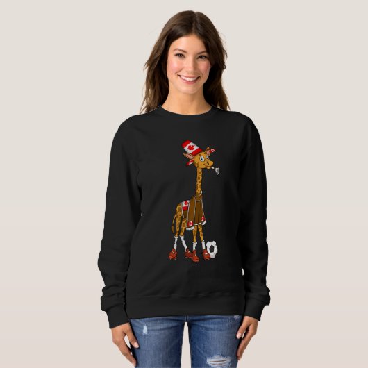 Sweatshirt Giraffe fan Canada (Devant entier)