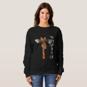 Sweatshirt Giraffe Gardienne du zoo africain (Devant entier)