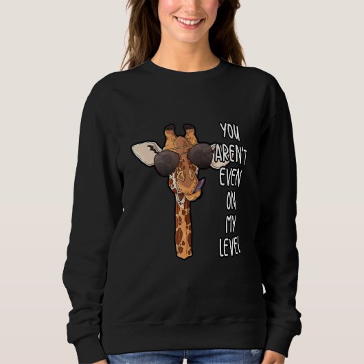 Sweatshirt Giraffe Gardienne du zoo africain (Devant)