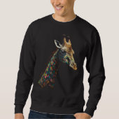 Sweatshirt Giraffe Polygon Artwork  Animal Giraffe (Devant)