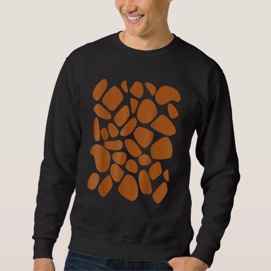 Sweatshirt Giraffe Print Pattern Trick Or Treat Jungle Animal (Devant)