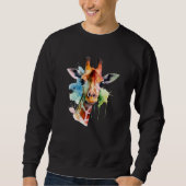 Sweatshirt Giraffe Watercolor (Devant)