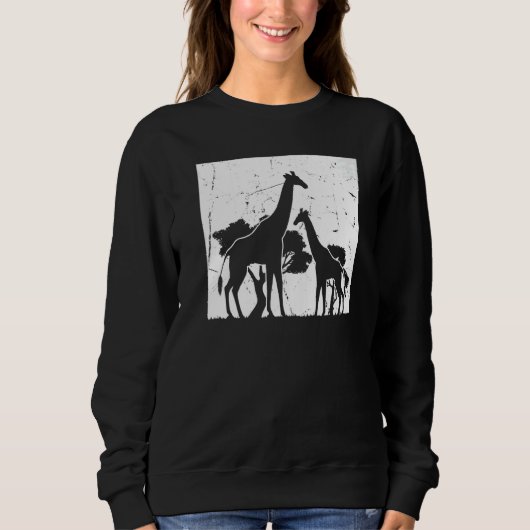 Sweatshirt Giraffes African Giraffe Zoo Animal Giraffe   (Devant)