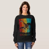 Sweatshirt Giraffes Make Me Happy Zoo Keeper Animal Giraffe (Devant entier)