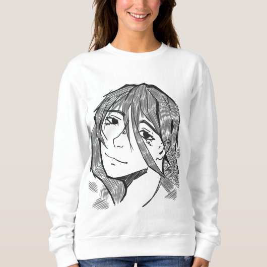 Sweatshirt Girl Linart (Devant)