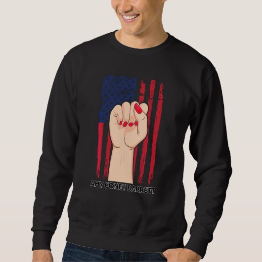 Sweatshirt Girl Power Poist Acb Amy Coney Barrett Justice Sup (Devant)